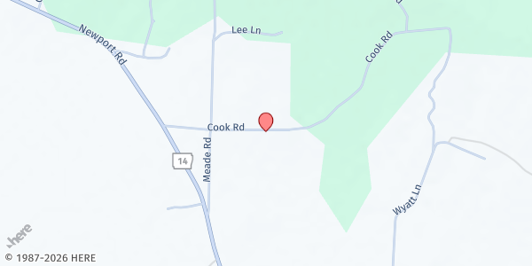 Map showing Cedar Ridge Helping Hands at 90 Cook Rd., Batesville, AR