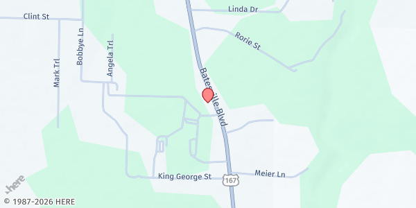 Map showing Southside 4-H Food Pantry at 2420A Batesville Blvd., Batesville, AR