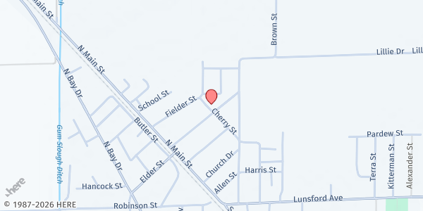 Map showing Bay UMC at 300 Central Ave, Bay, AR