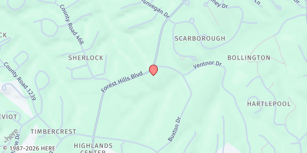 Map showing Oasis Food Pantry at 1591 Forest Hills Blvd, Bella Vista, AR