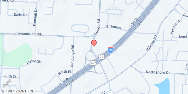 Map showing Benton Seventh Day Adventist at 2615 Congo Rd, Benton, AR
