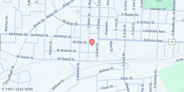 Map showing CJCOHN at 103 E Elm St, Benton, AR