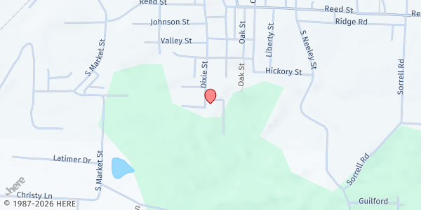 Map showing Community Church Alliance of Benton at 1800 Dixie St., Benton, AR