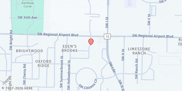 Map showing Flagstone Free Little Pantry at , Bentonville, AR