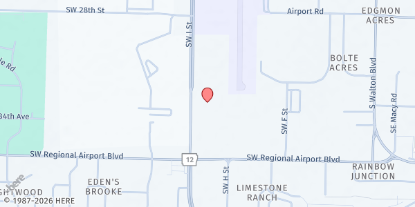 Map showing Salvation Army - Bentonville at 3305 SW. I St., Bentonville, AR