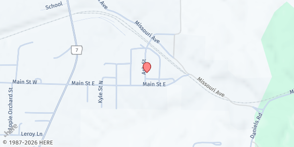 Map showing Life Abundant Church at 397 Sorrell Ave E., Bergman, AR