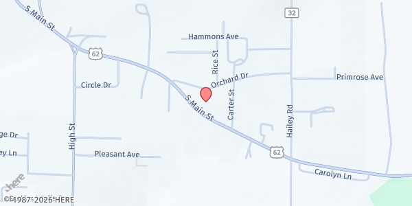 Map showing First Assembly of God Berryville at 907 S Main St, Berryville, AR
