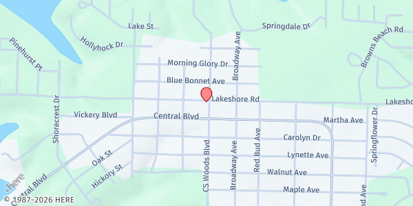 Map showing Bull Shoals Food Pantry at 1013 Lakeshore Rd, Bull Shoals, AR