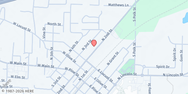 Map showing Cabot Church of Christ at 500 North 2nd St, Cabot, AR