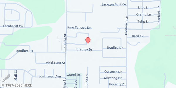 Map showing Cabot United Methodist Church at 2003 South Pine Street, Cabot, AR