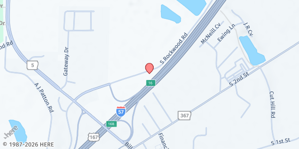 Map showing Hope's Closet and Pantry at 2535 S Rockwood Dr, Cabot, AR