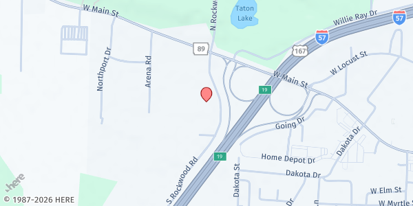 Map showing Hope's Closet & Pantry at 2535 S. Rockwood Dr., Cabot, AR