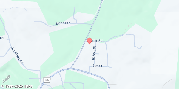 Map showing Gospel Truth Church at AR-223, Calico Rock, AR