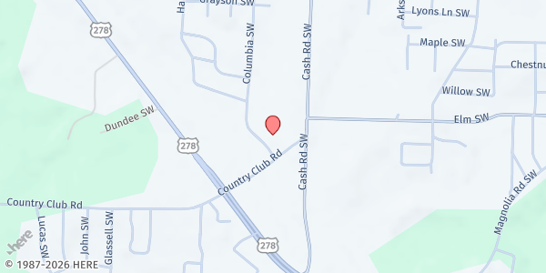 Map showing Camden Senior Center- David E Boone Sr Ministries at 465 Columbia Ave. SW., Camden, AR