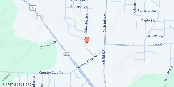 Map showing David E Boone Sr Ministries at 465 Columbia, Camden, AR