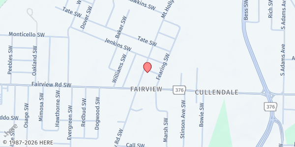 Map showing Fairview UMC dba Good Samaritan FP at 2603 Mt Holly Rd, Camden, AR