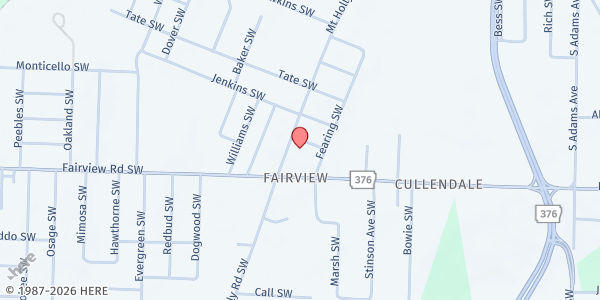 Map showing Fairview UMC- Good Samaritan FP at 2603 Mt. Holly Rd. SW, Camden, AR