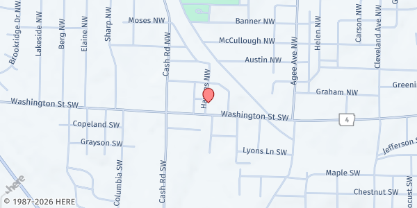 Map showing Ruby Snider Ministries at 133 Haynes Ave, Camden, AR