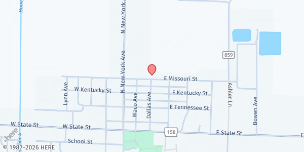 Map showing Caraway Housing Authority at 325 Missouri Street, Caraway, AR