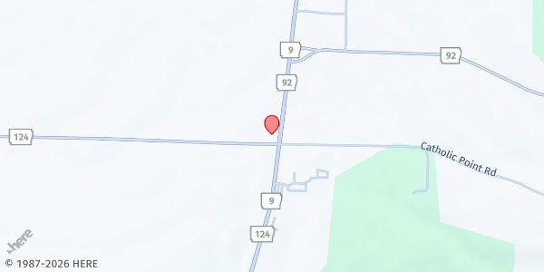 Map showing Center Ridge Food Pantry at 5705 AR-9, Center Ridge, AR