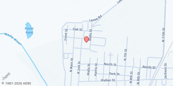 Map showing Clarendon Assembly of God at 680 N. 2nd Street, Clarendon, AR