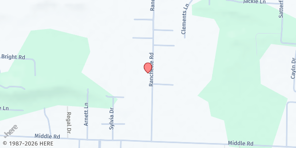 Map showing Calvary Temple at 58 Ranchette Rd., Conway, AR