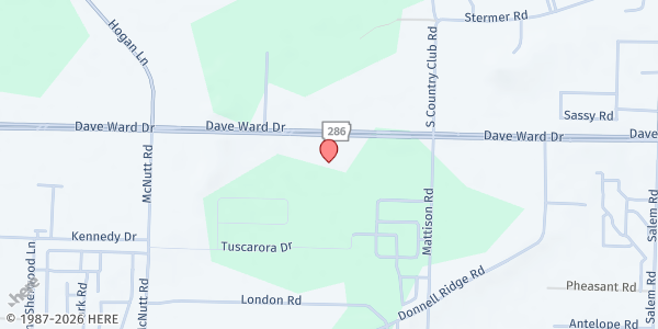 Map showing Central Baptist Church at 3333 Dave Ward Dr, Conway, AR