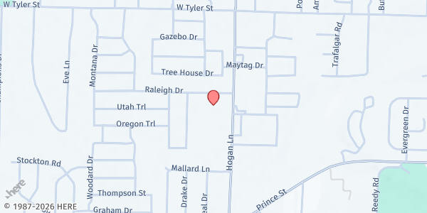 Map showing Grace Methodist Church at 1075 Hogan Ln., Conway, AR