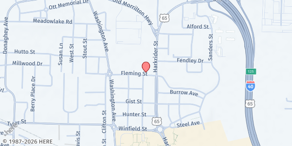 Map showing Salvation Army - Conway at 2125 Harkrider St #12, Conway, AR