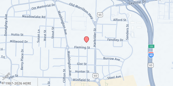 Map showing Salvation Army Conway Corp at 2125 Harkrider St, Conway, AR
