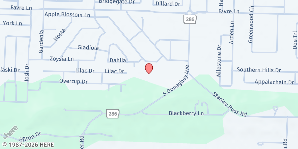 Map showing Soul Food Café Mission Food Pantry & Soup Kitchen at 1717 S Donaghey Ave, Conway, AR