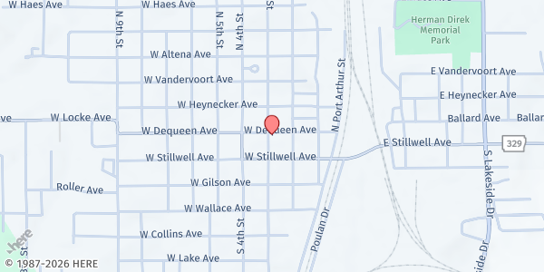 Map showing Amerasian Hometown Mission - De Queen at 118 Robinson Ln., De Queen, AR