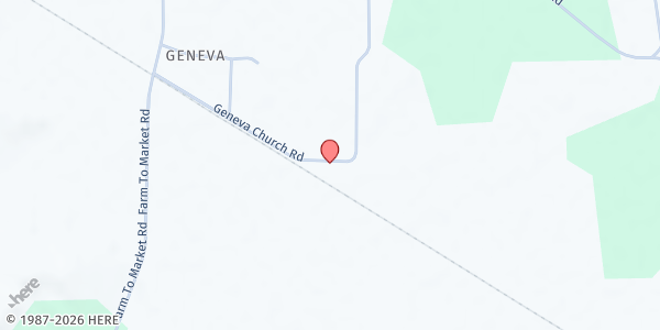 Map showing Geneva GEMS at 188 Geneva Church Rd., De Queen, AR