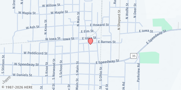 Map showing Seven Star Dermott Community at 111 N. Freeman St., Dermott, AR