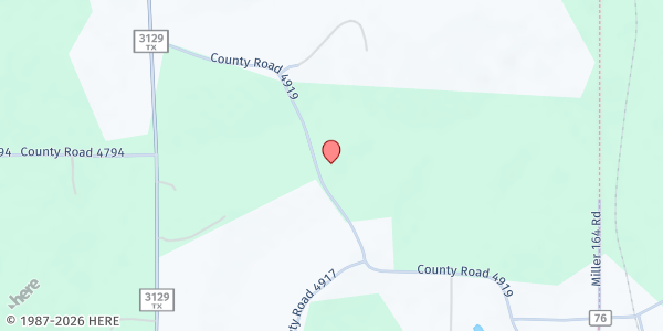 Map showing New Hope Baptist Church at 620 MC 192, Doddridge, AR