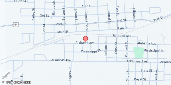 Map showing Total Deliverance at 400 Commerce St, Earle, AR