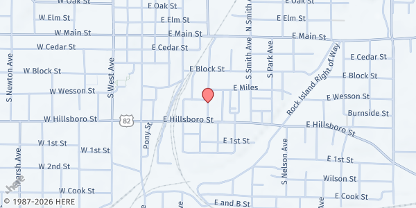 Map showing Salvation Army - El Dorado at 419 S. Madison Ave., El Dorado, AR