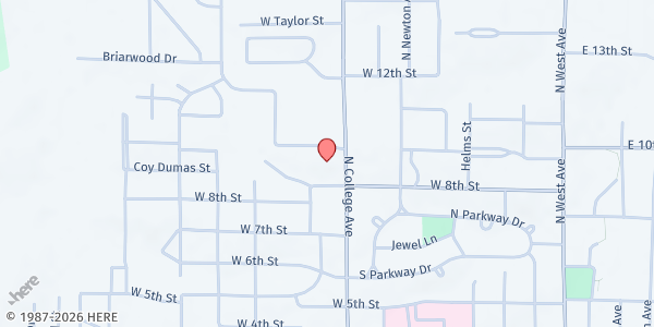 Map showing St Paul MC - El Dorado at 700 W 8th St, El Dorado, AR