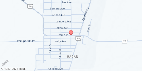 Map showing Waves of Prayer at 313 College St, Elaine, AR