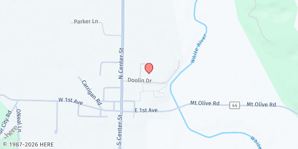 Map showing Elkins Mobile Pantry at 162 Doolin Dr, Elkins, AR