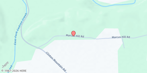 Map showing Marcus Hills Baptist Church at 366 Marcus Hill Rd., Enola, AR