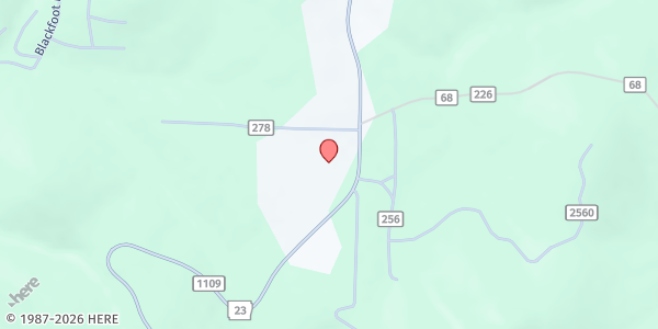 Map showing Full Faith Food Pantry at 7090 AR-23, Eureka Springs, AR