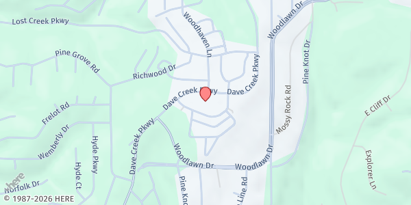 Map showing Heart Of The Bay Pantry at 385 Dave Creek Pkwy., Fairfield Bay, AR