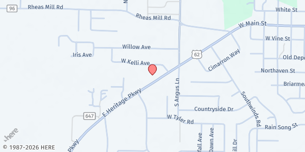 Map showing Farmington Senior Activity & Wellness Center at 340 W. Main St., Farmington, AR