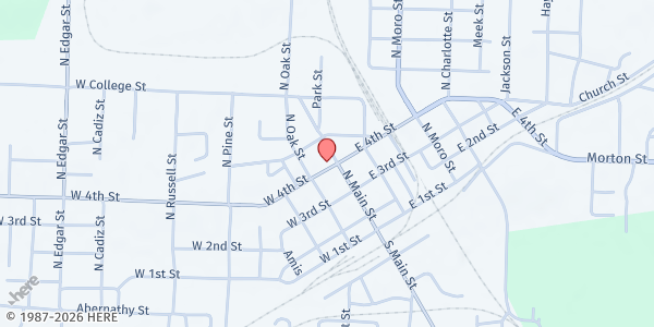 Map showing Bread of Life Ministries - Fordyce at 112 W 4th St, Fordyce, AR