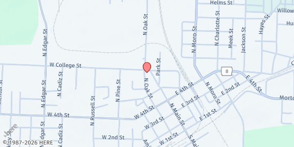 Map showing First Baptist Church - Fordyce at 501 N Main St, Fordyce, AR