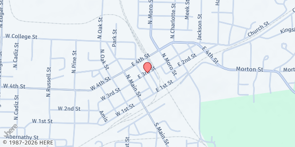 Map showing New Horizon Church- Fordyce at 206 E. 3rd St., Fordyce, AR