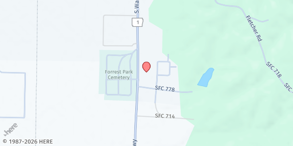 Map showing Forrest City Senior Life Center at 2550 S Washington, Forrest City, AR