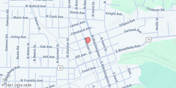 Map showing St. Francis Co. Care Center at 304 N. Rosser St., Forrest City, AR