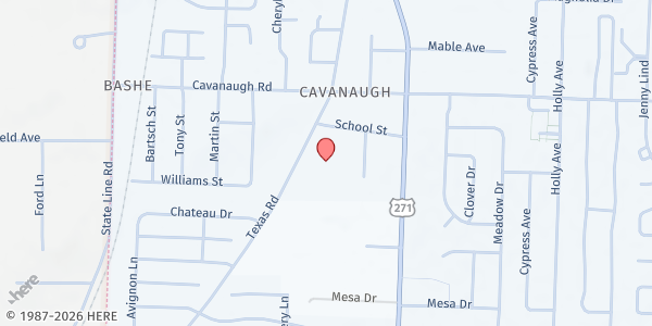 Map showing Arc for the River Valley at 7821 Texas Rd., Fort Smith, AR